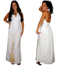 Bamboo 6 Halter / Lined Long Dress