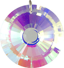Round Prism 40mm AB Crystal Pendant