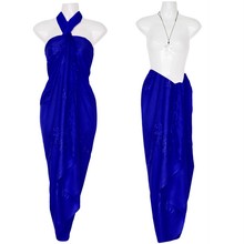 Embroidered Sarong "Blue"