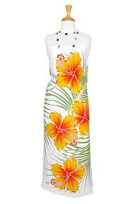 Hawaiian Sarong in Yellow / Green / White