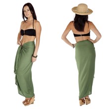 Solid Sarong "Green Olive"