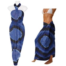 Tie Dye Sarong in Navy Blues