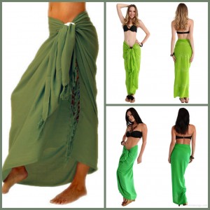 Find out some really fashionable ways to rock your green sarongs this summer!